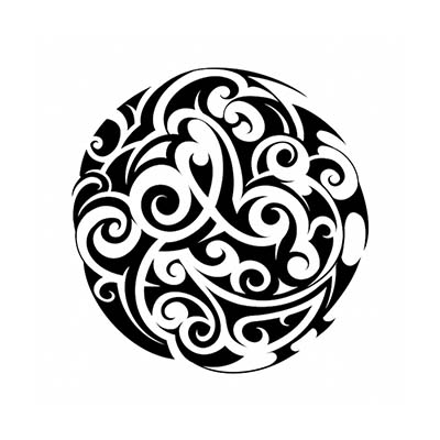 Maori designs Fake Temporary Water Transfer Tattoo Stickers NO.10427